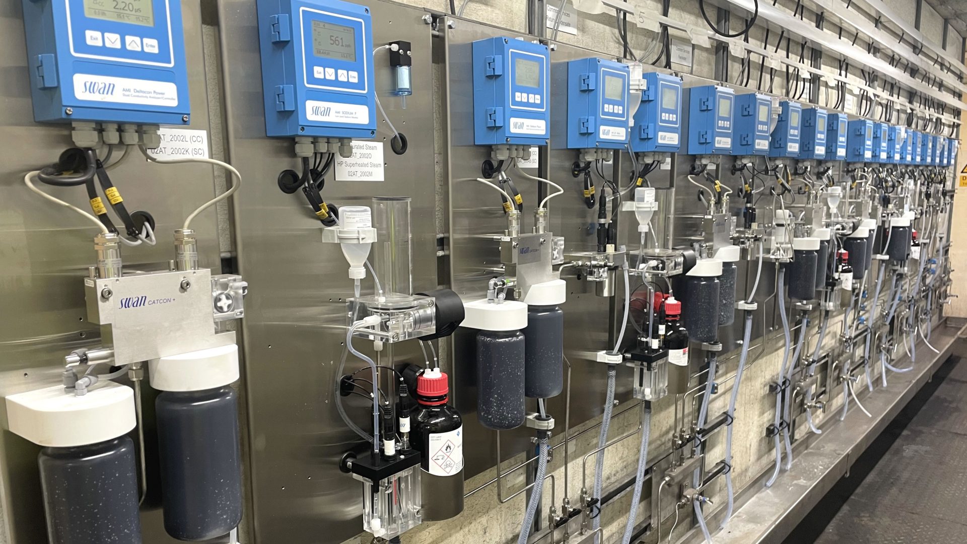 Swan instrumentation monitoring Water Steam Cycles at VPI Immingham Power Station