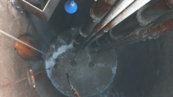 Anglian Water’s Wymondham wet well, 13 months after the clean.