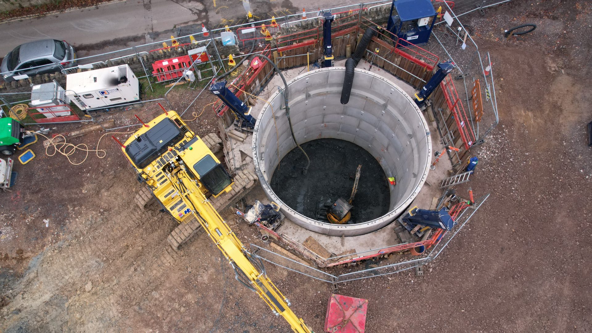 A storm water tank, similar to the one currently being constructed near the River Avon in Bradford on Avon.