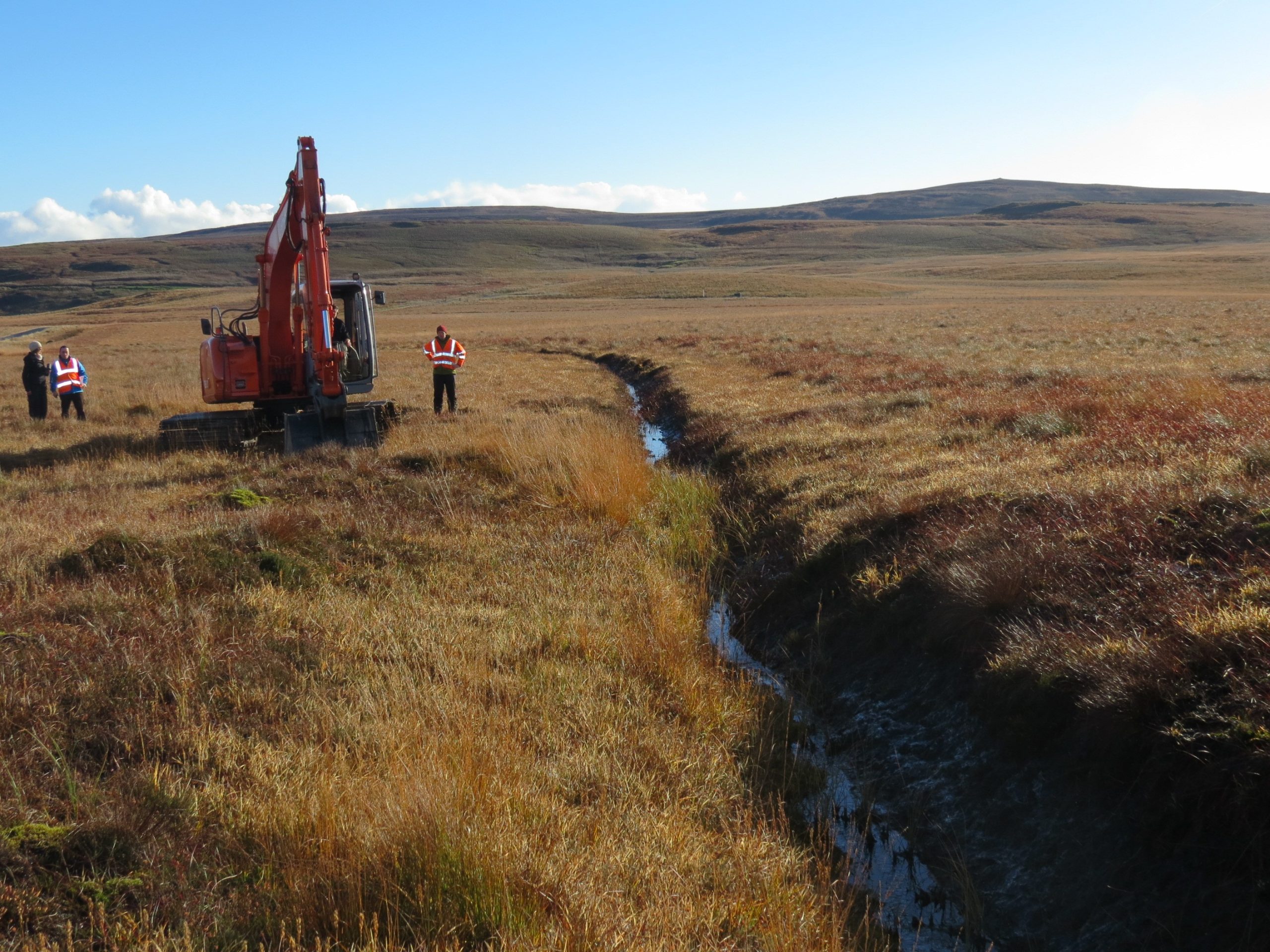 Natural peat dams at the Garron Plateau Special Area of Conservation.