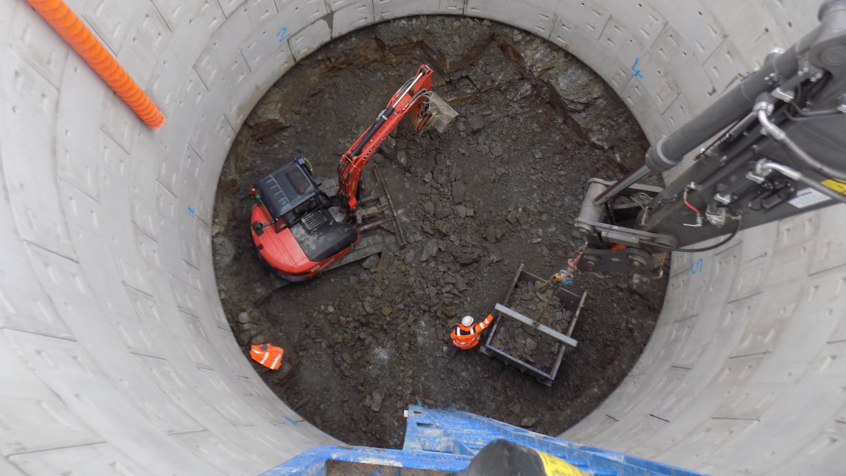 View into storage tank at Carr Green Lane