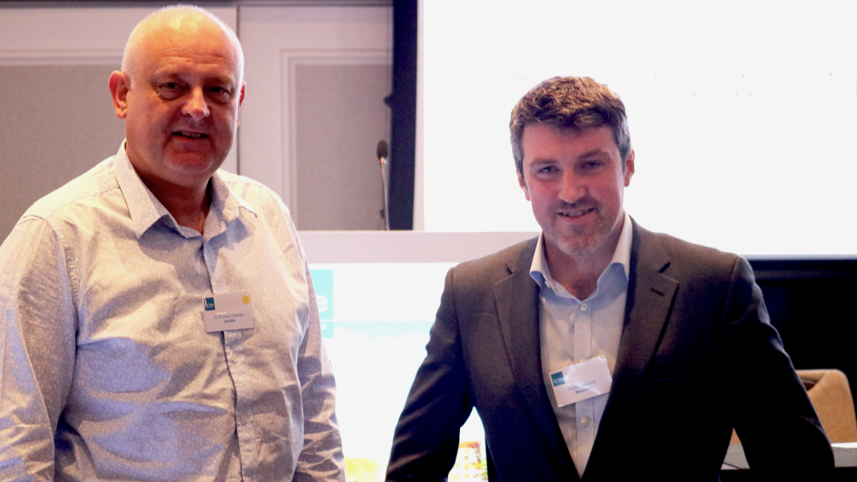 Dr. Richard Crowder and ICE Yorkshire and Humber chair Chris Campbell