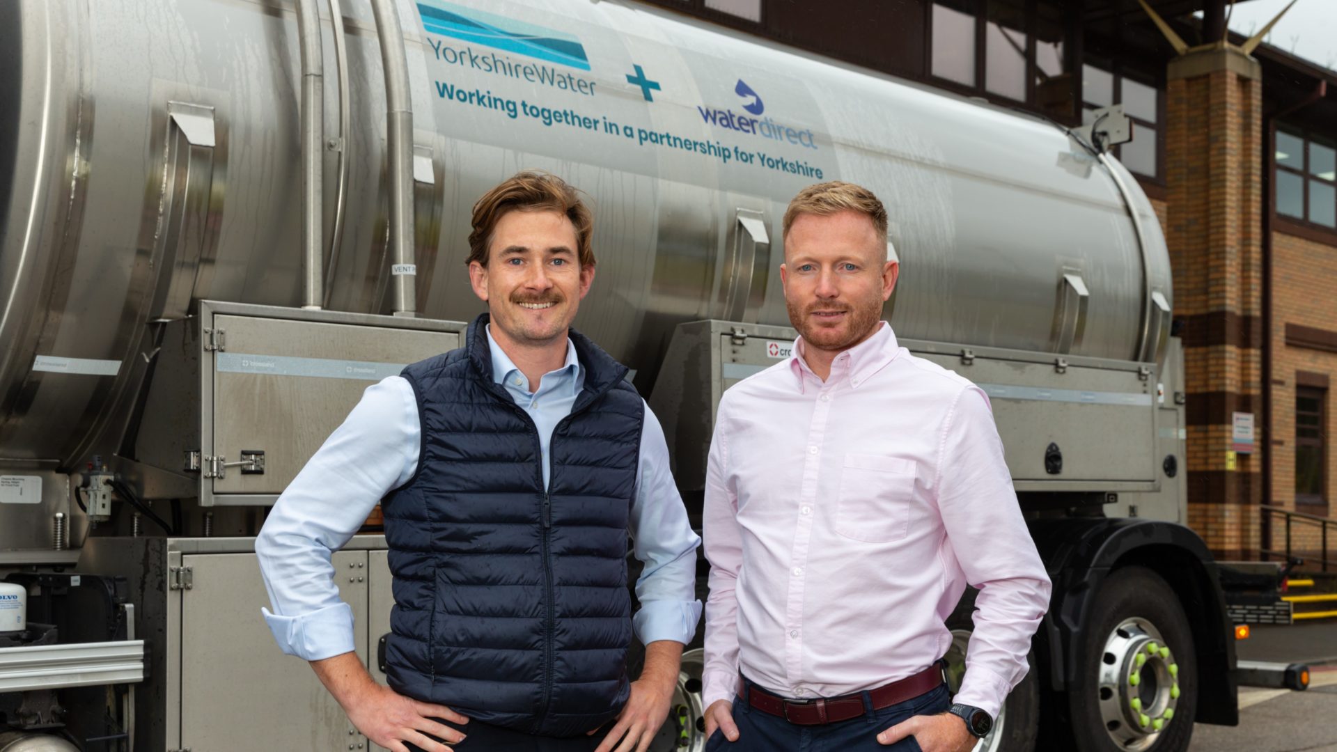 L-R Adam Johnson, CEO Water Direct and Thomas Carter, Manager of Emergency Preparedness and Response Yorkshire Water L-R Adam Johnson, CEO Water Direct and Thomas Carter, Manager of Emergency Preparedness and Response Yorkshire Water