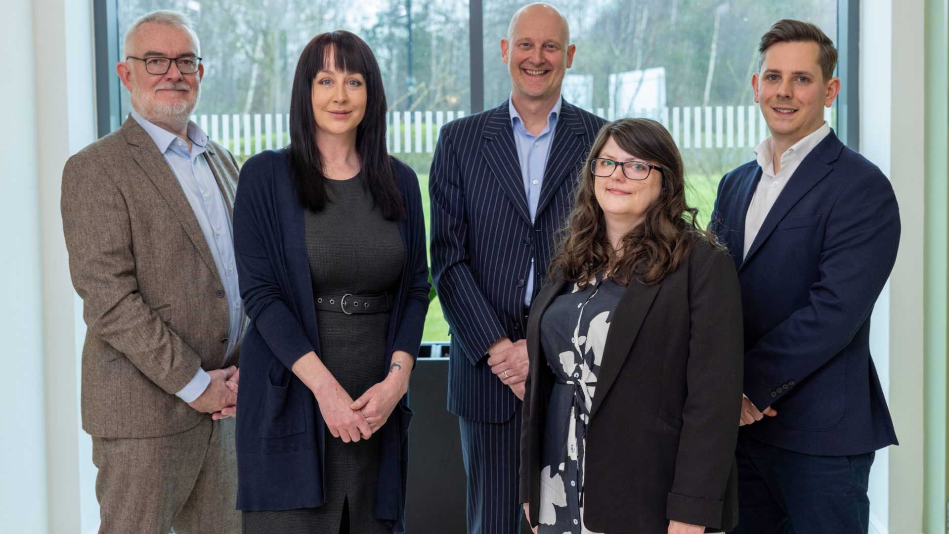(L to R) Ian Pitt, Samantha Mitchell, James Bailey, Donna Alderson, Nicholas Broadway