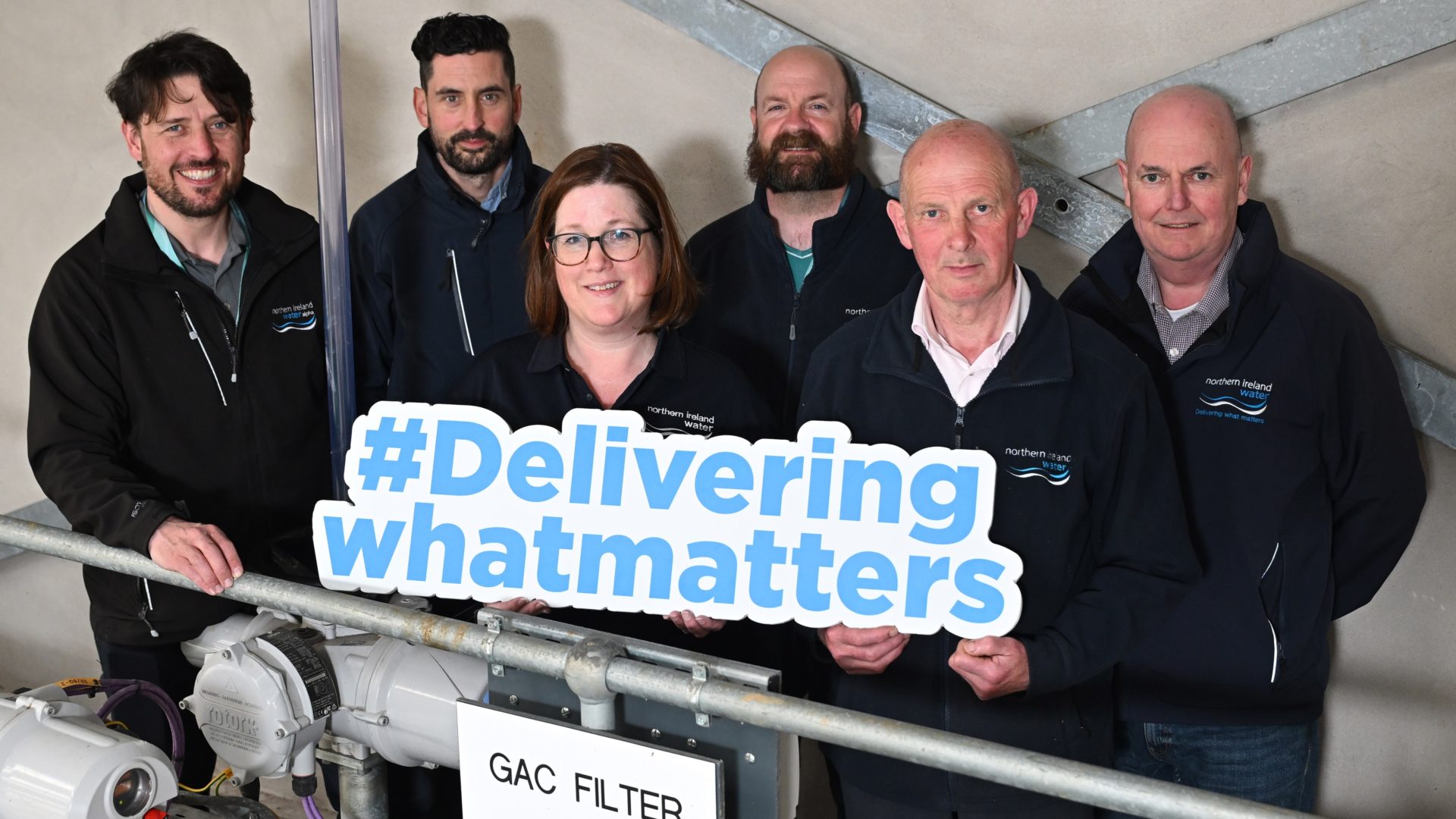 L-R - Peter Leonard, Ronan Magee, Siobhan Sterling, Mark Dallas, Maynard Cousley and Maurice McEvoy