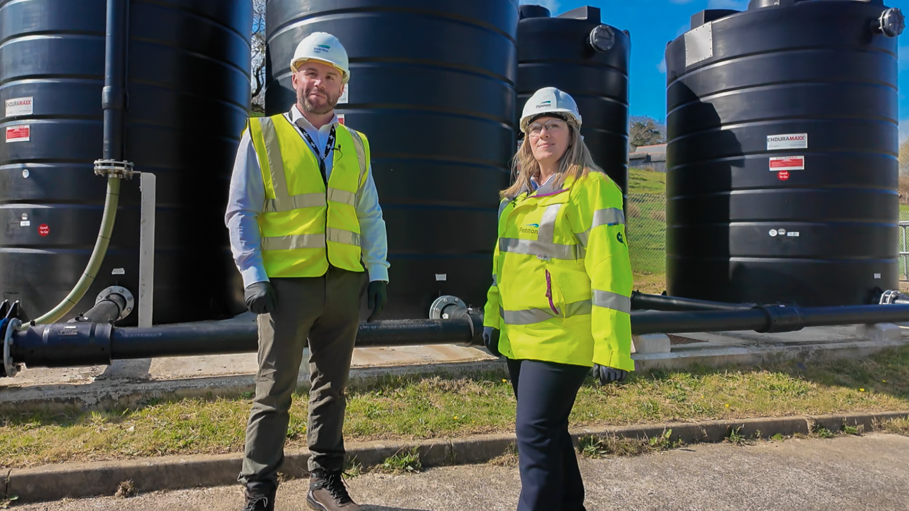 CEO Susan Davy and Wastewater Director David Swiggs