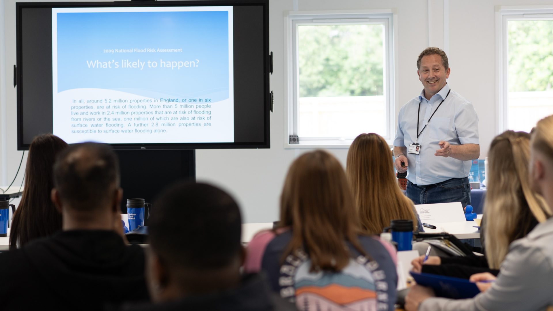 Chris Netherton teaching at National Flood School