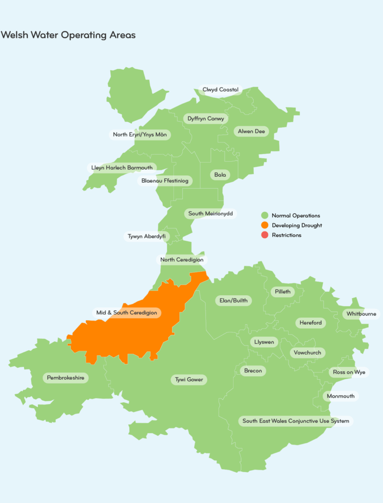 Welsh Water operating areas